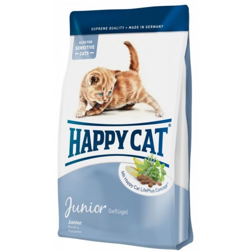 غذای خشک بچه گربه هپی کت با طعم گوشت ماکیان/ 4 کیلویی/ Happy Cat Junior